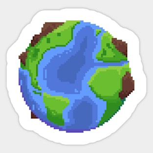 Pixel Art - World Globe Collection Sticker